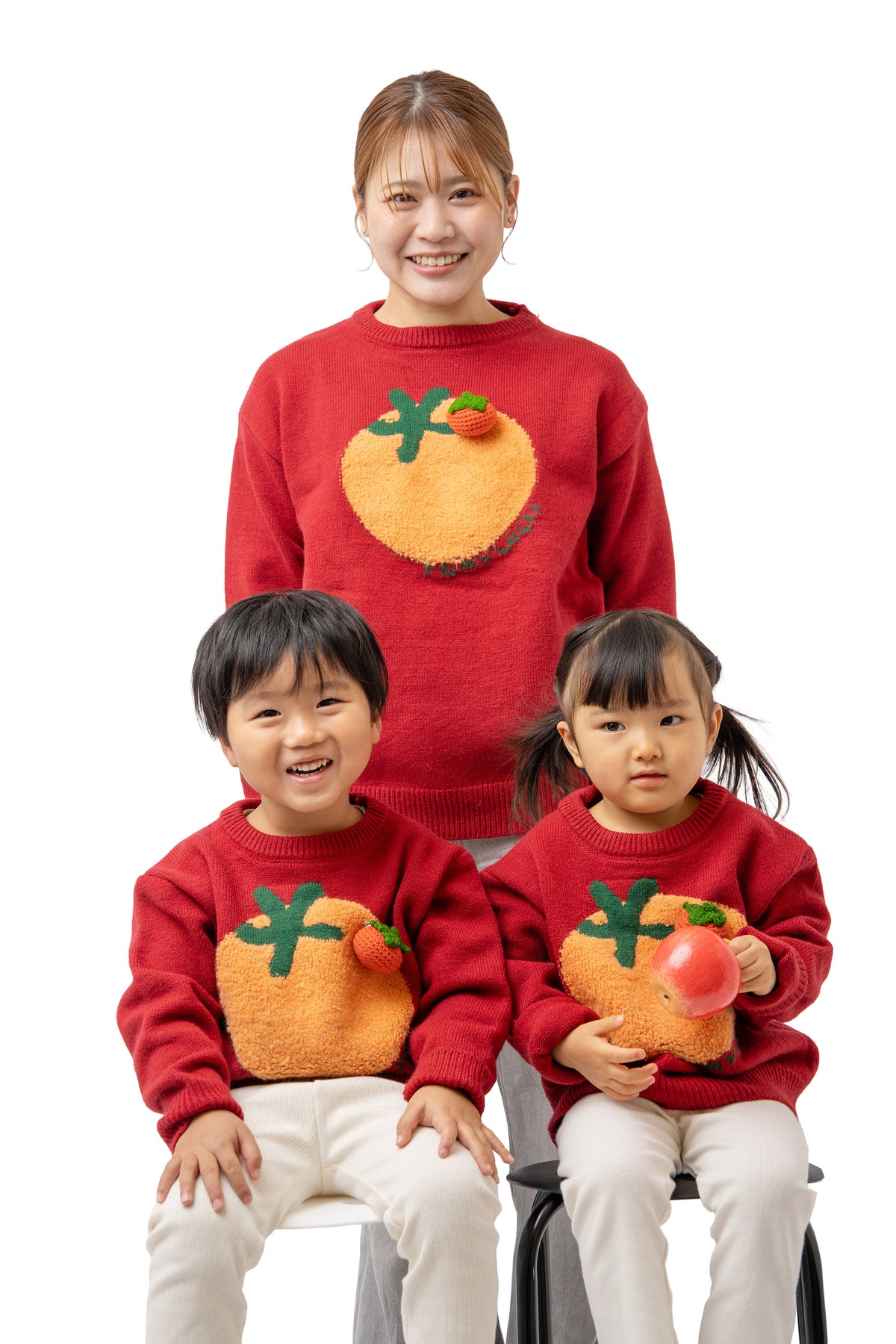 オレンジ刺繍のふっくらニット 【モデル着用商品】@lia___chan_