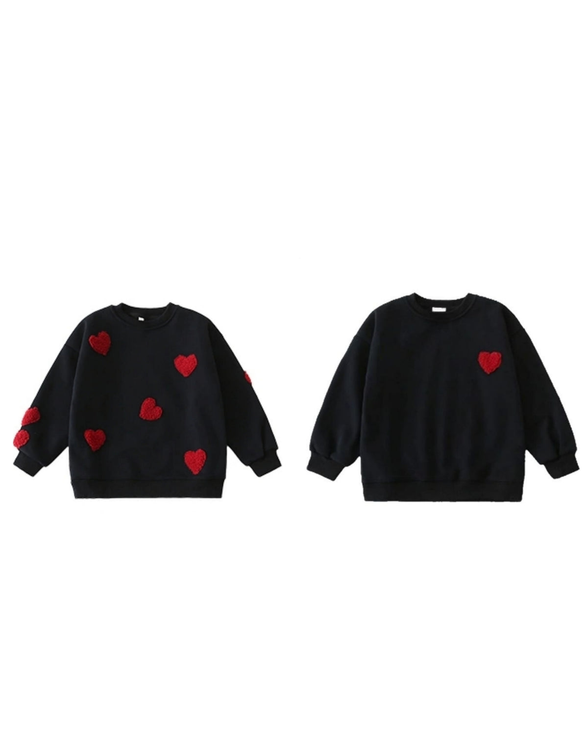 ふわふわハートのリンクスウェット