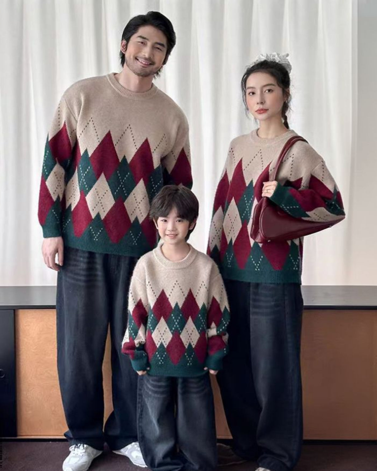 クラシックアーガイル柄ニット